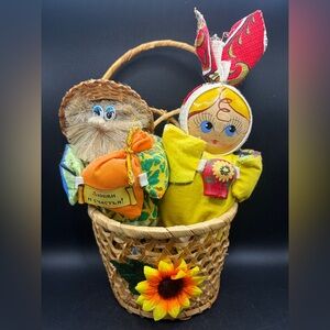 Vintage Handmade Russian Folk Art Good Luck Charm Amulet Doll Decor Collectible